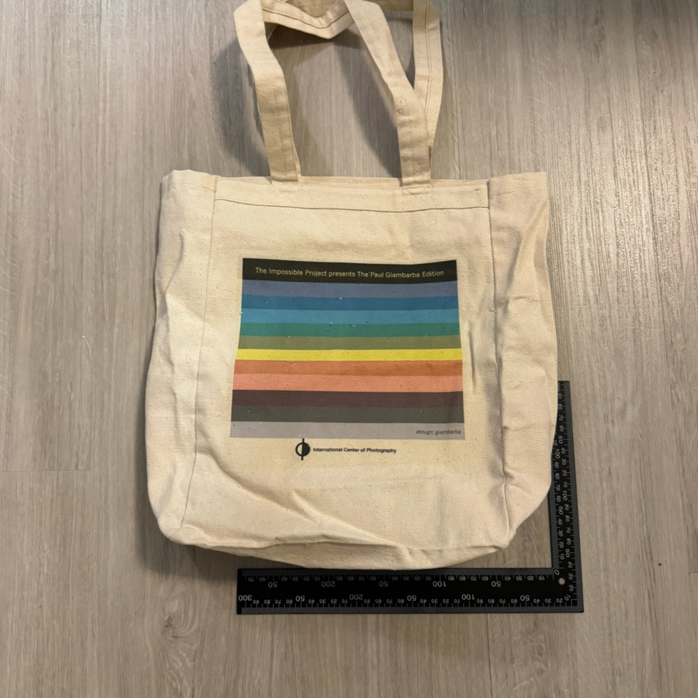 BN Polaroid Rainbow Canvas Tote Bag (thick fabric)